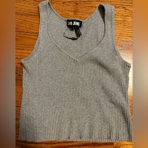 DKNY crop ribbed sweater. Size S.